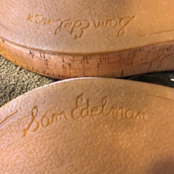 Sam Edelman Romy cork wedge flip flop sandals - Picture 6 of 8